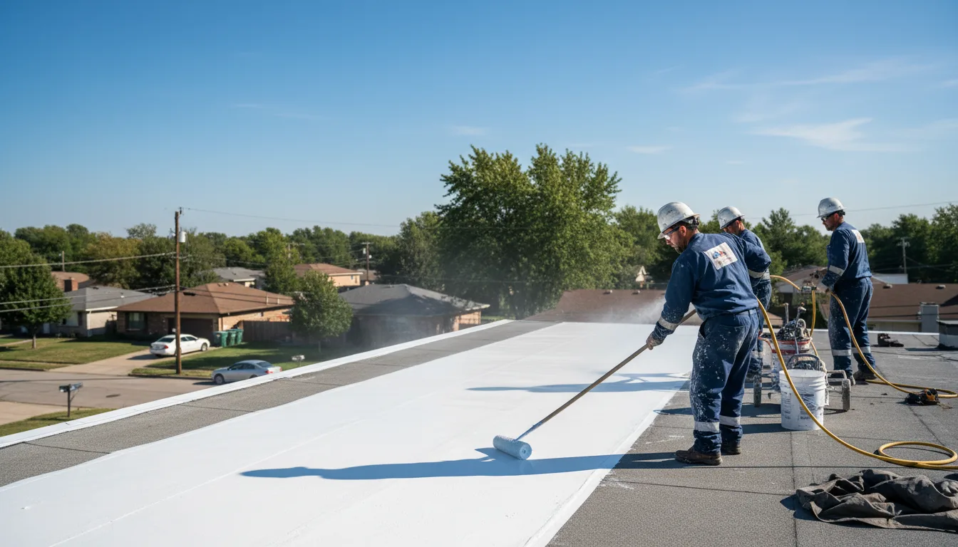 Commercial roof coating in Stinnett, TX near me